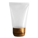Bisnaga Plástica 30ml com Tampa Dourada