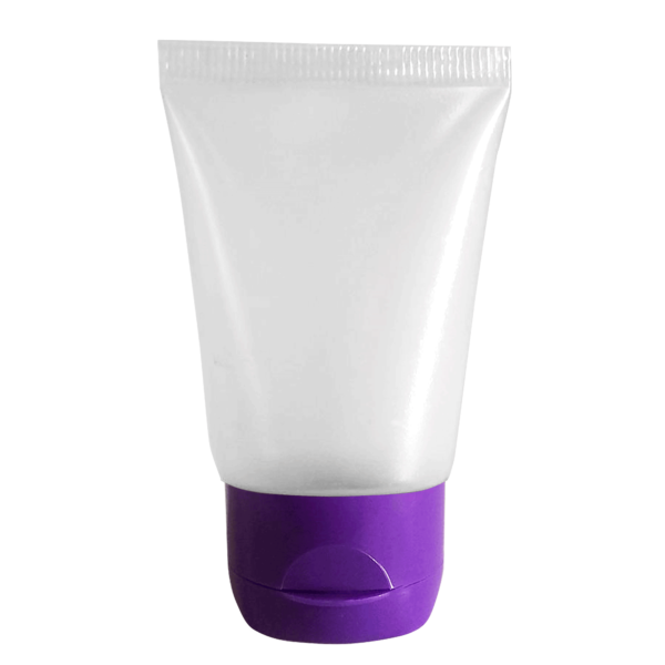 Bisnaga Plástica 30ml com Tampa Lilás