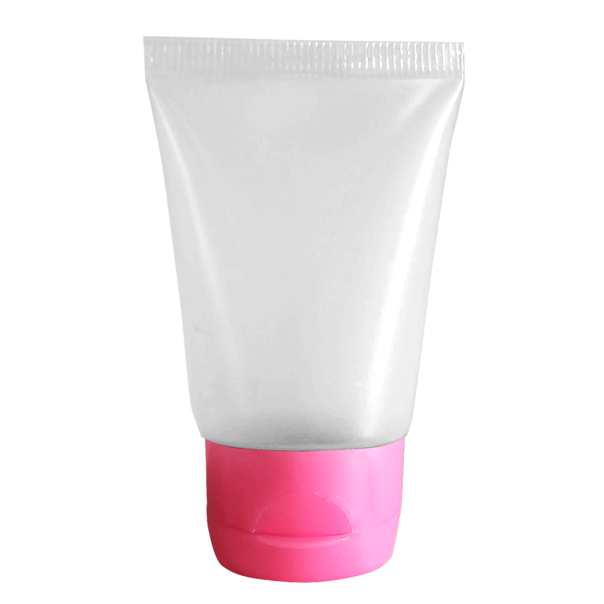 Bisnaga Plástica 30ml com Tampa Rosa Bebê