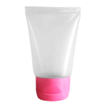 Bisnaga Plástica 30ml com Tampa Rosa Bebê