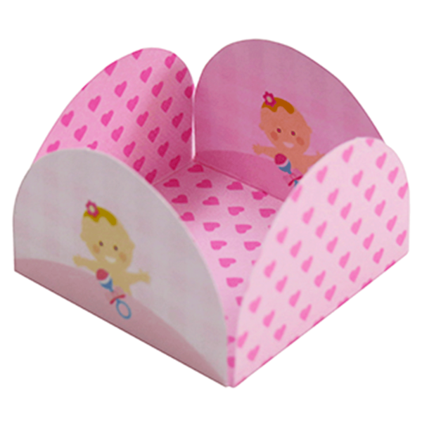 Caja rosa para bebés