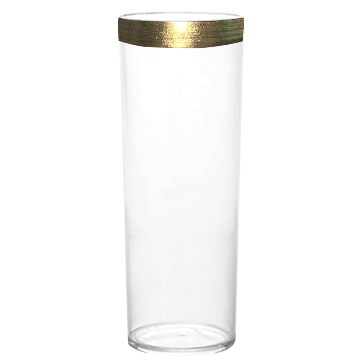 Copo Long Drink 350ml Cristal com Borda Dourada