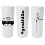 Vaso Long Drink 350ml Focus Gratitud y Fe (Surtido)