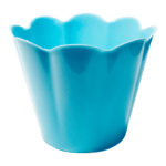 Cachepô Flor Azul Bebê
