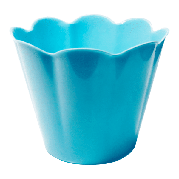 Cachepô Flor Azul Bebê