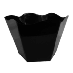 Cachepô Sextavado Preto