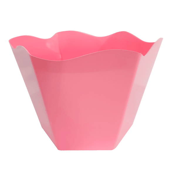Cachepô Sextavado Rosa Bebê