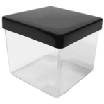 Acrylic Case 5x5cm with Black Lid