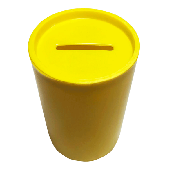 Cofrinho Plástico Amarelo