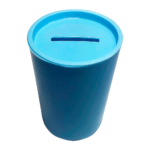 Cofrinho Plástico Azul Bebê