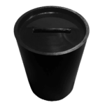 Cofrinho Plástico Preto