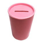 Cofrinho Plástico Rosa Bebê