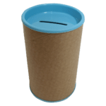 Cofrinho de Papel Azul Bebê