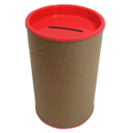 Cofrinho de Papel Vermelho