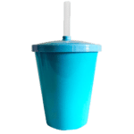 Copo Twister 300ml Azul Bebê Leitoso