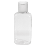 Frasco Quadrado 42ml com Tampa Flip Top Branca
