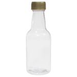 Garrafinha Plástica 50ml com Tampa Plástica R-18 Dourada