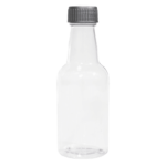 Garrafinha Plástica 50ml com Tampa Plástica R-18 Prata