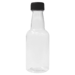 Garrafinha Plástica 50ml com Tampa Plástica R-18 Preta