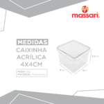 Medidas--Caja acrílica-4x4cm
