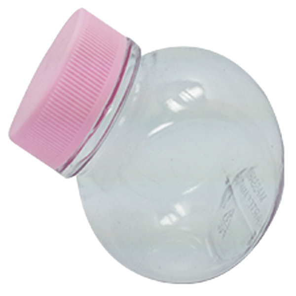 Mini Baleiro 50ml com Tampa R-33 Rosa Bebê