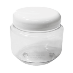 Pote Jujuba 120ml com Tampa R-55 Branca, POTE JUJUBA 120ML COM TAMPA R55