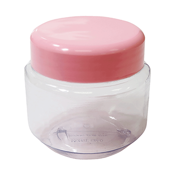 Pote Jujuba 120ml com Tampa R-55 Rosa Bebê, POTE JUJUBA 120ML COM TAMPA R55