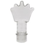 Tubete Coroa com Tampa R-28 Plástica Cristal