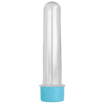 Tubete Grande Cristal com Tampa R-28 Plástica Azul Bebê