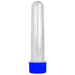 Tubete Grande Cristal com Tampa R-28 Plástica Azul Royal