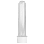Tubete Grande Cristal com Tampa R-28 Plástica Branca