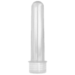 Tubete Grande Cristal com Tampa R-28 Plástica Cristal