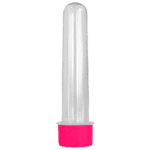 Tubete Grande Cristal com Tampa R-28 Plástica Pink