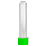 Tubete Grande Cristal com Tampa R-28 Plástica Verde Limão