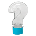 Tubete Interrogação com Tampa R-28 Plástica Azul Bebê