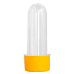 Tubete Pequeno com Tampa R-28 Plástica Amarela