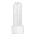 Tubete Pequeno com Tampa R-28 Plástica Branca