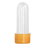 Tubete Pequeno com Tampa R-28 Plástica Dourada