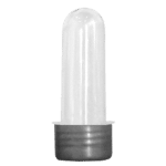 Tubete Pequeno com Tampa R-28 Plástica Prata