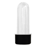 Tubete Pequeno com Tampa R-28 Plástica Preta