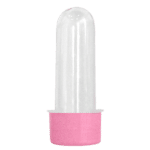 Tubete Pequeno com Tampa R-28 Plástica Rosa Bebê