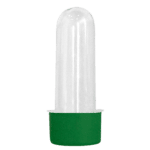 Tubete Pequeno com Tampa R-28 Plástica Verde Bandeira