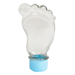 Tubete Pezinho com Tampa R-28 Plástica Azul Bebê