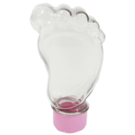 Tubete Pezinho com Tampa R-28 Plástica Rosa Bebê