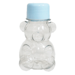 Tubete Ursinho com Tampa R-28 Plástica Azul Bebê