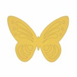 Aplique de mariposa dorada