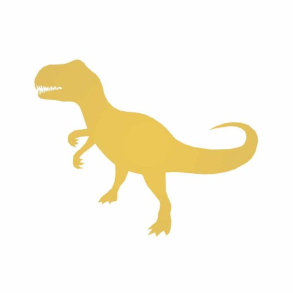 Aplique dorado de dinosaurio2