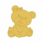 Aplique de oso dorado