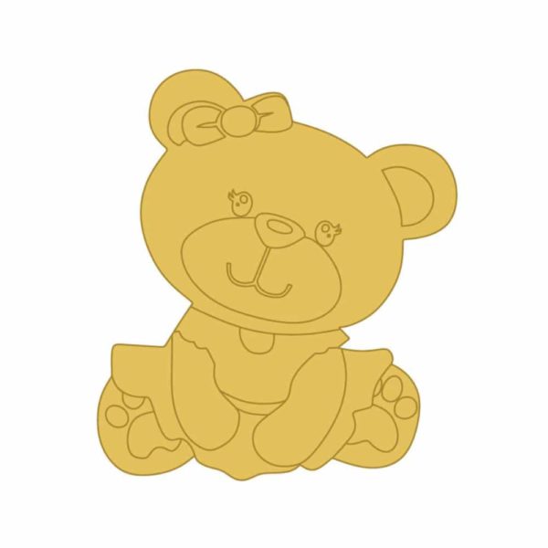 Aplique de oso dorado