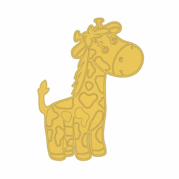 Jirafa Aplique de Oro